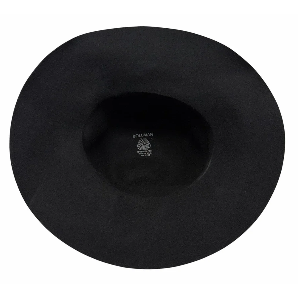Bollman Vintage Women's Black 100% Wool Hat 14
